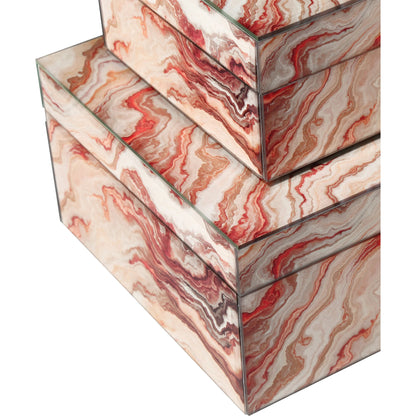 Interstellar Box Set by Currey and Company in dark green. Made from glass, paper, engineered wood in a modern style.