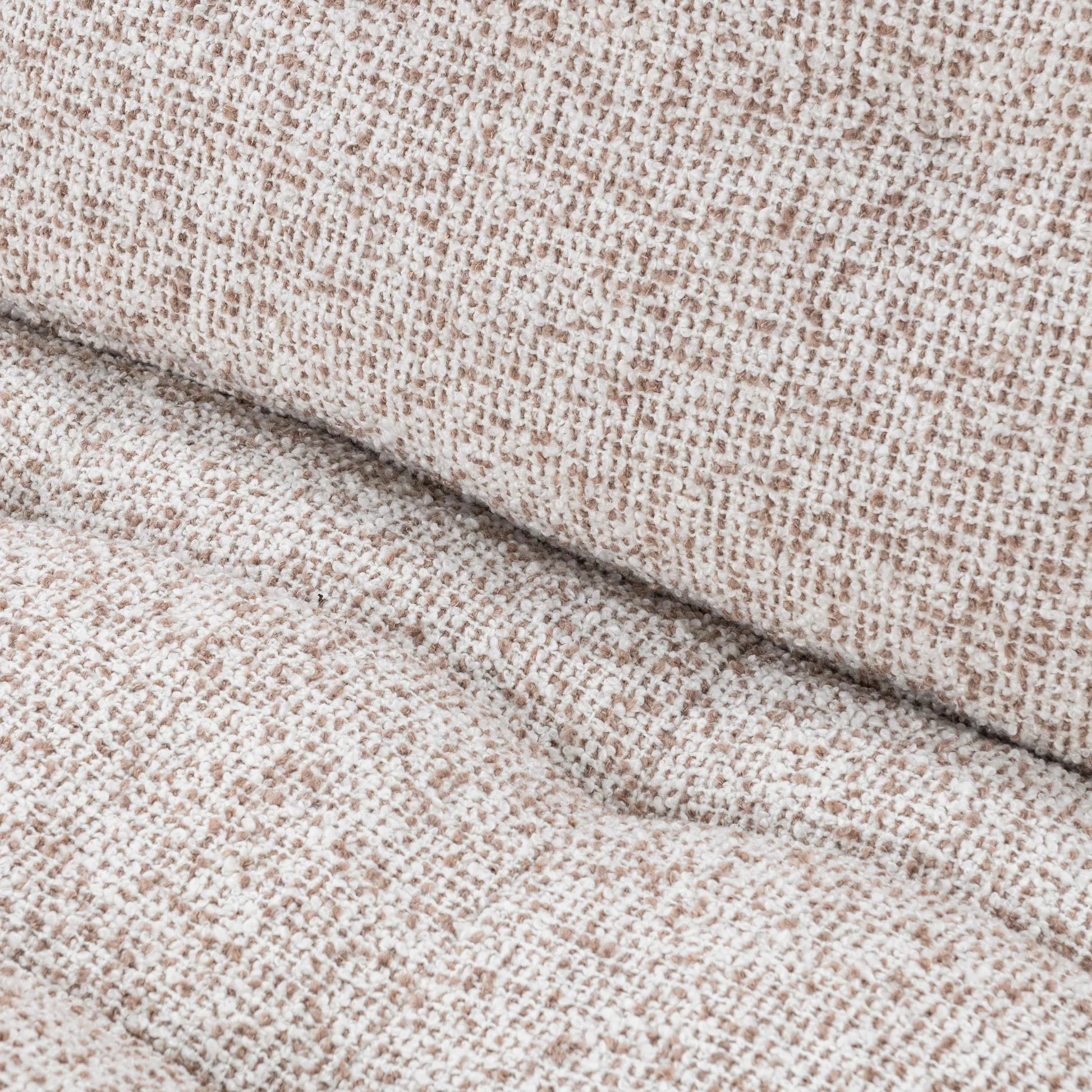 Ember Upholstered Fabric Sofa by Classic Home in cream white. Made from 77% polyester, 23% acrylic, rubberwood in a transitional style.