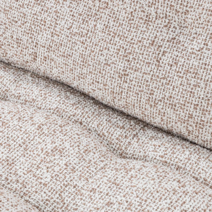 Ember Upholstered Fabric Sofa by Classic Home in cream white. Made from 77% polyester, 23% acrylic, rubberwood in a transitional style.