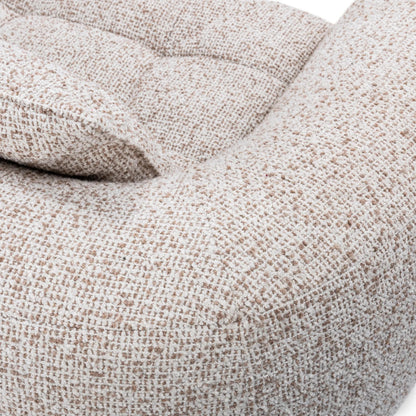 Ember Upholstered Fabric Sofa by Classic Home in cream white. Made from 77% polyester, 23% acrylic, rubberwood in a transitional style.