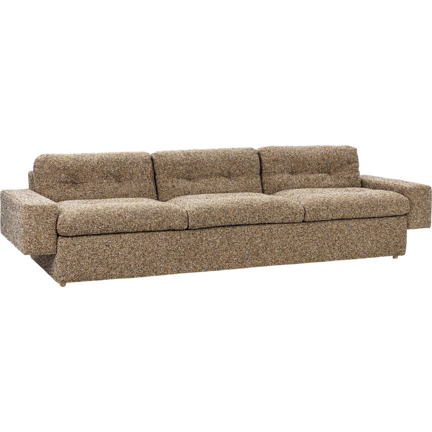 001 SI-2353770 | Primary Silo | Lucca Upholstered Sofa by Classic Home in honey yellow. Made from 77% polyester, 23% acrylic, rubberwood in a transitional style.
