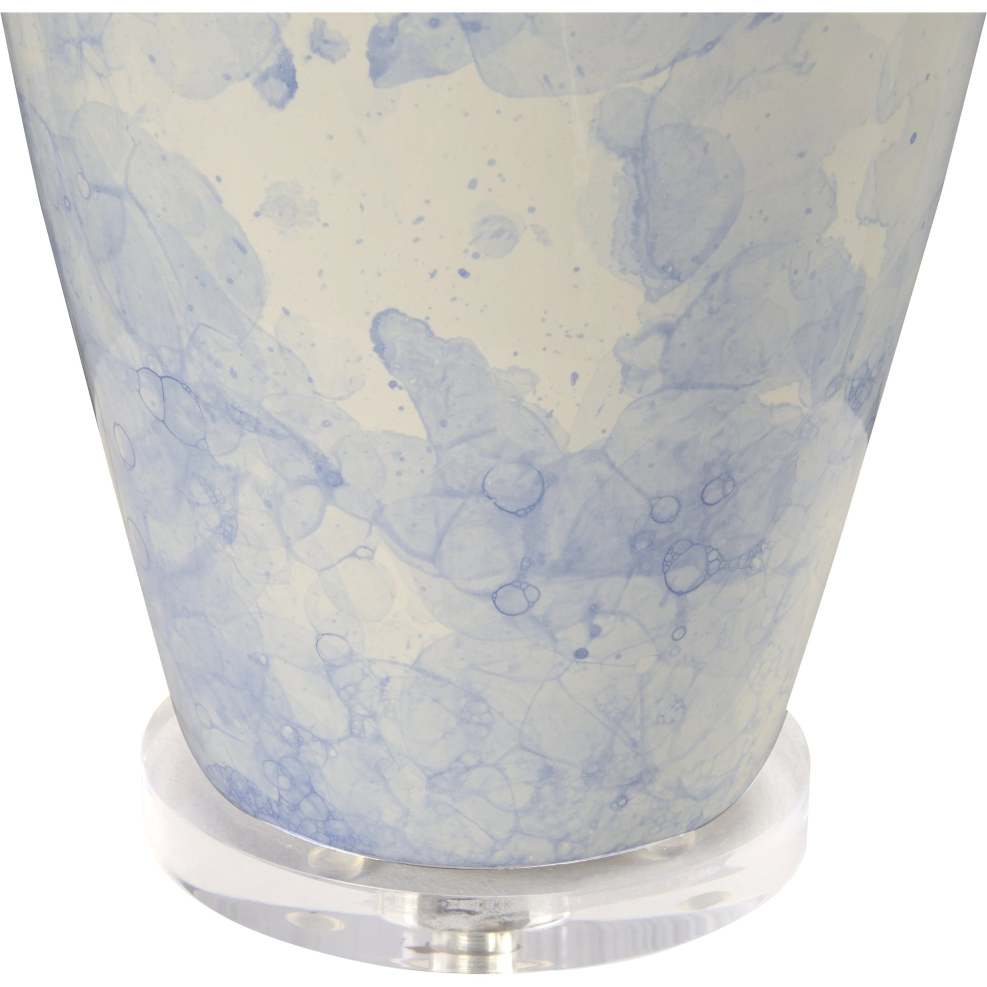 Boccale Blue Lamp by Wildwood in blue bubble water glaze, clear. Made from unique in a modern style.