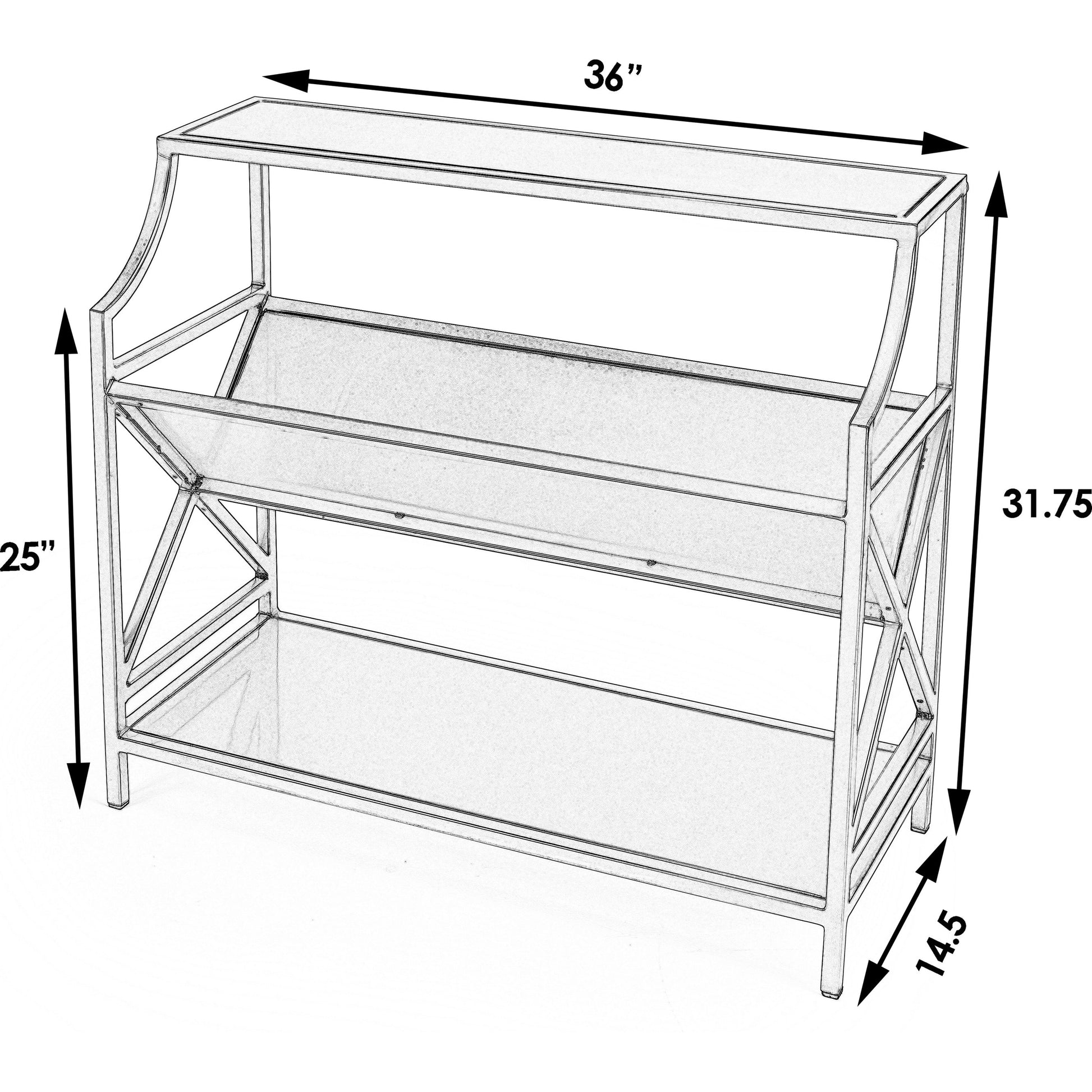 Keats Librarie Bookcase by Butler Specialty Company. Made from iron in a modern style.