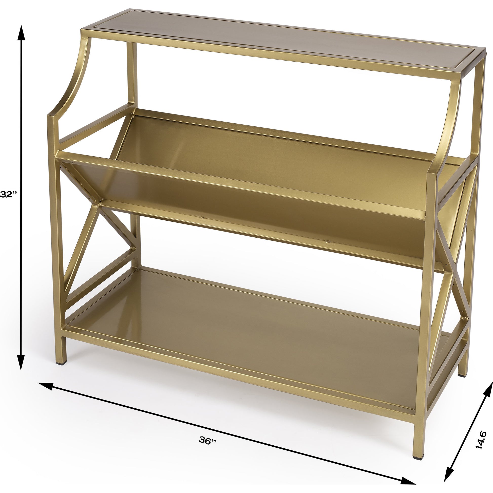 Keats Librarie Bookcase by Butler Specialty Company. Made from iron in a modern style.