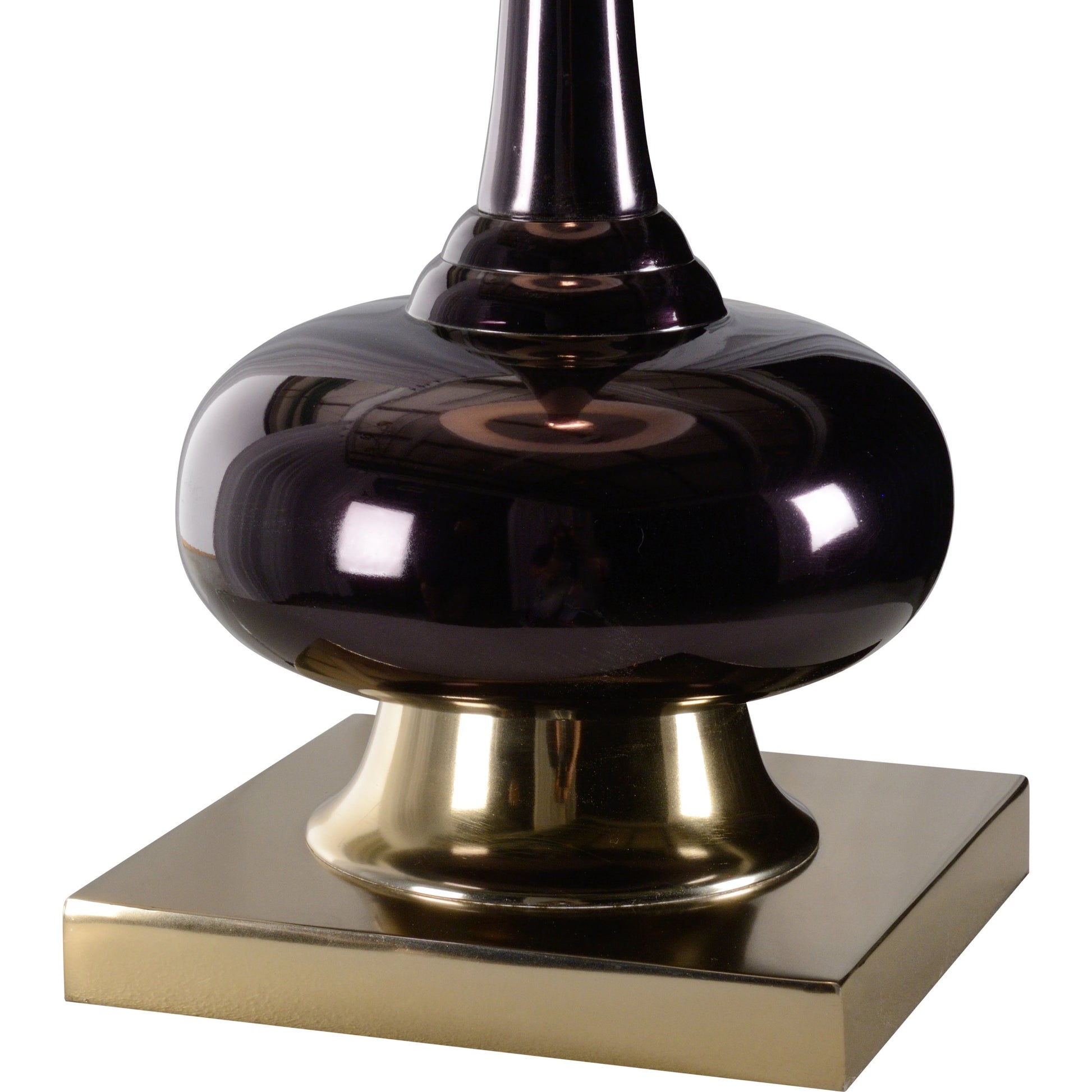 Amaya Lamp by Wildwood in black, brass plated. Made from unique in a modern style.
