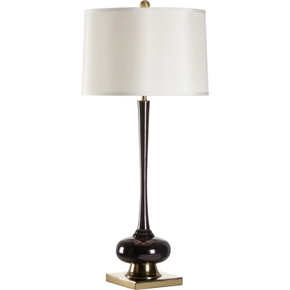 Amaya Lamp by Wildwood in black, brass plated. Made from unique in a modern style.