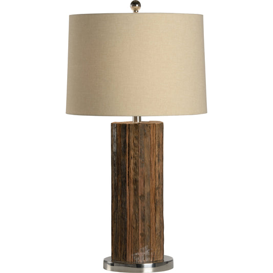 Angus Barn Lamp by Wildwood in brown. Made from unique in a transitional style.