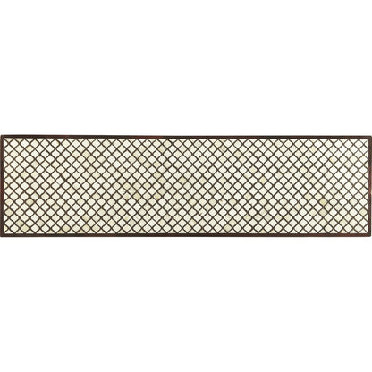 Basan Wood & Bone Inlay Console Table by Butler Specialty Company in multi-color and wood & bone inlay. Made from wood, bone inlay in a modern style.