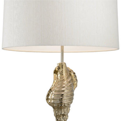 Gold Shell Wishes Lamp by Wildwood in polished brass. Made from unique in a modern style.