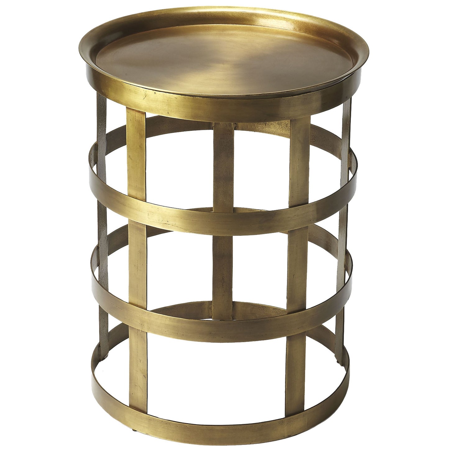 001 O-BUTLER-6118330 | Primary Silo | Regis Industrial Chic Accent Table by Butler Specialty Company in gold and industrial chic. Made from iron in a modern style.