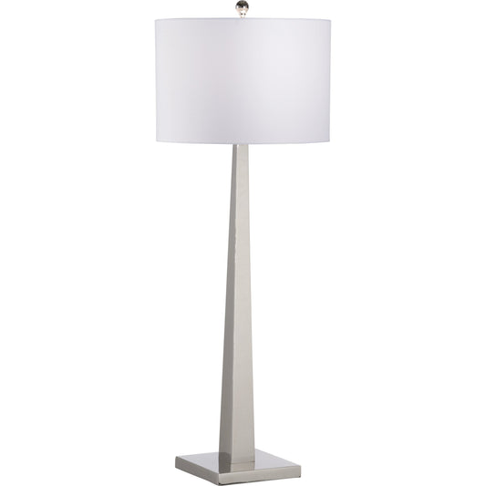 Obelisk of Montevideo Lamp by Wildwood in silver. Made from unique in a modern style.