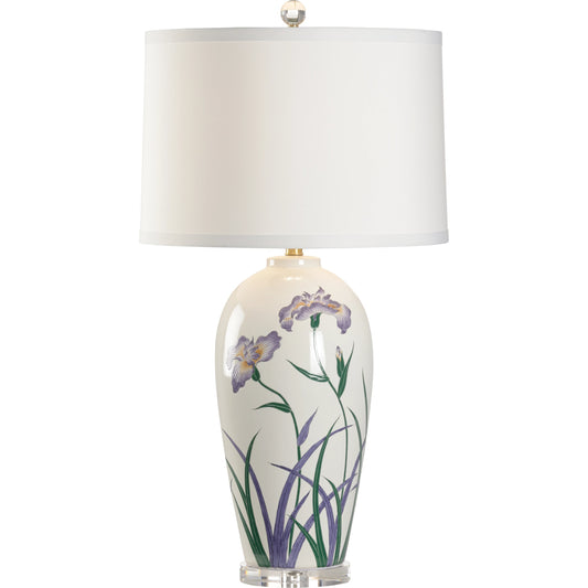 Ruth's Garden Lamp by Wildwood in white, blue, green. Made from unique in a modern style.