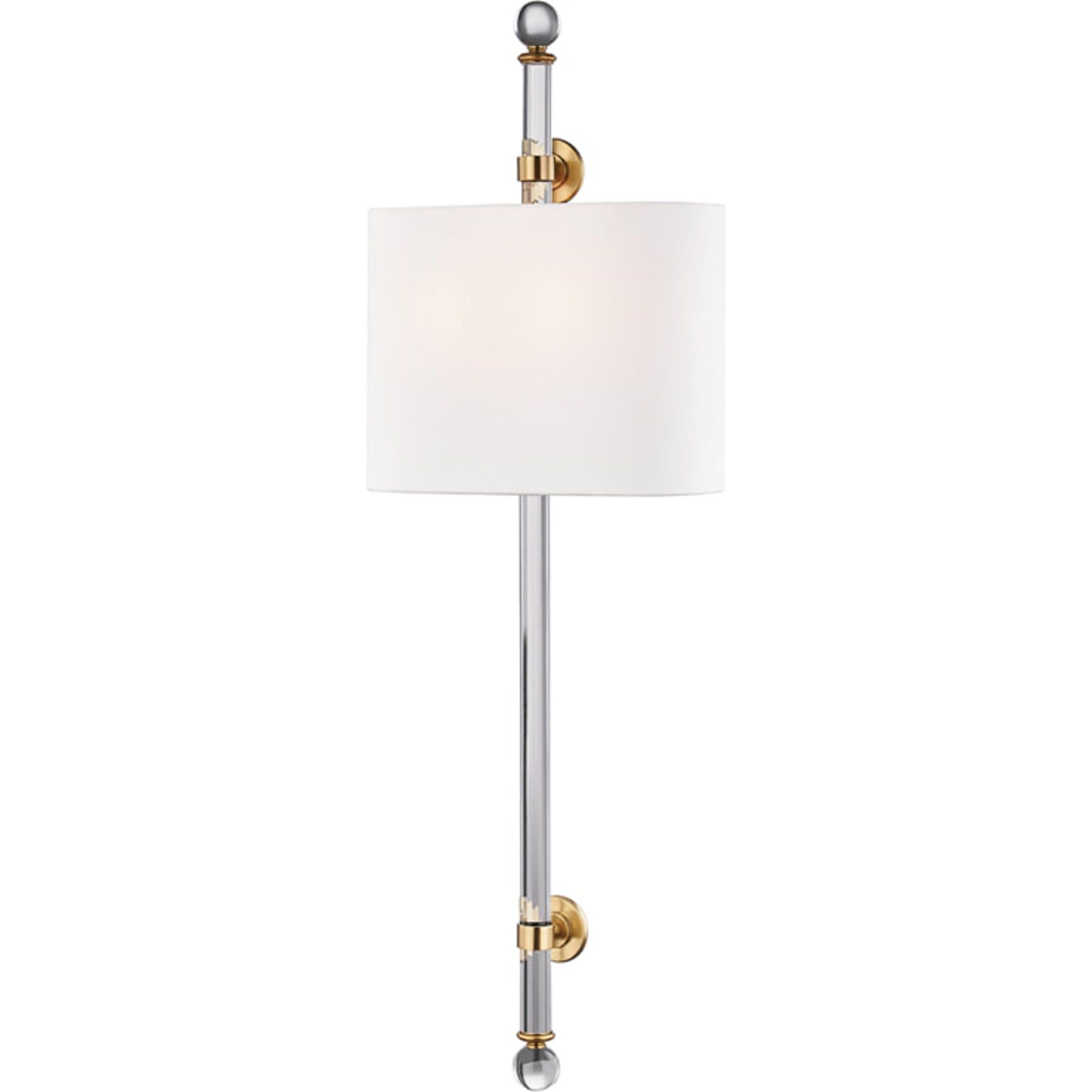 Wertham Wall Sconce by Hudson Valley. Made from brass in a transitional style.