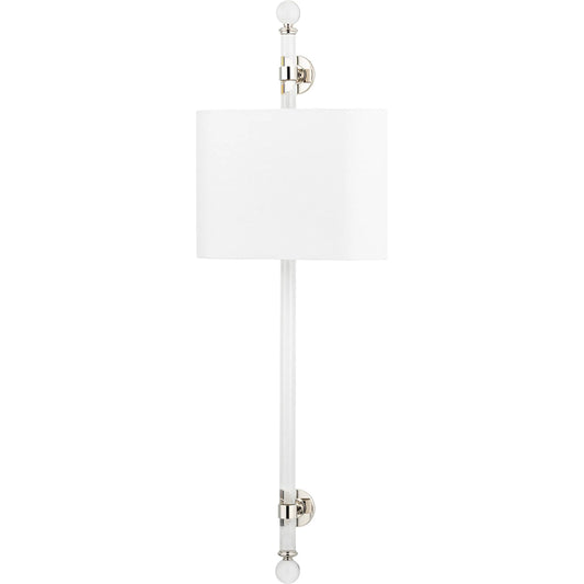 Wertham Wall Sconce by Hudson Valley. Made from brass in a transitional style.