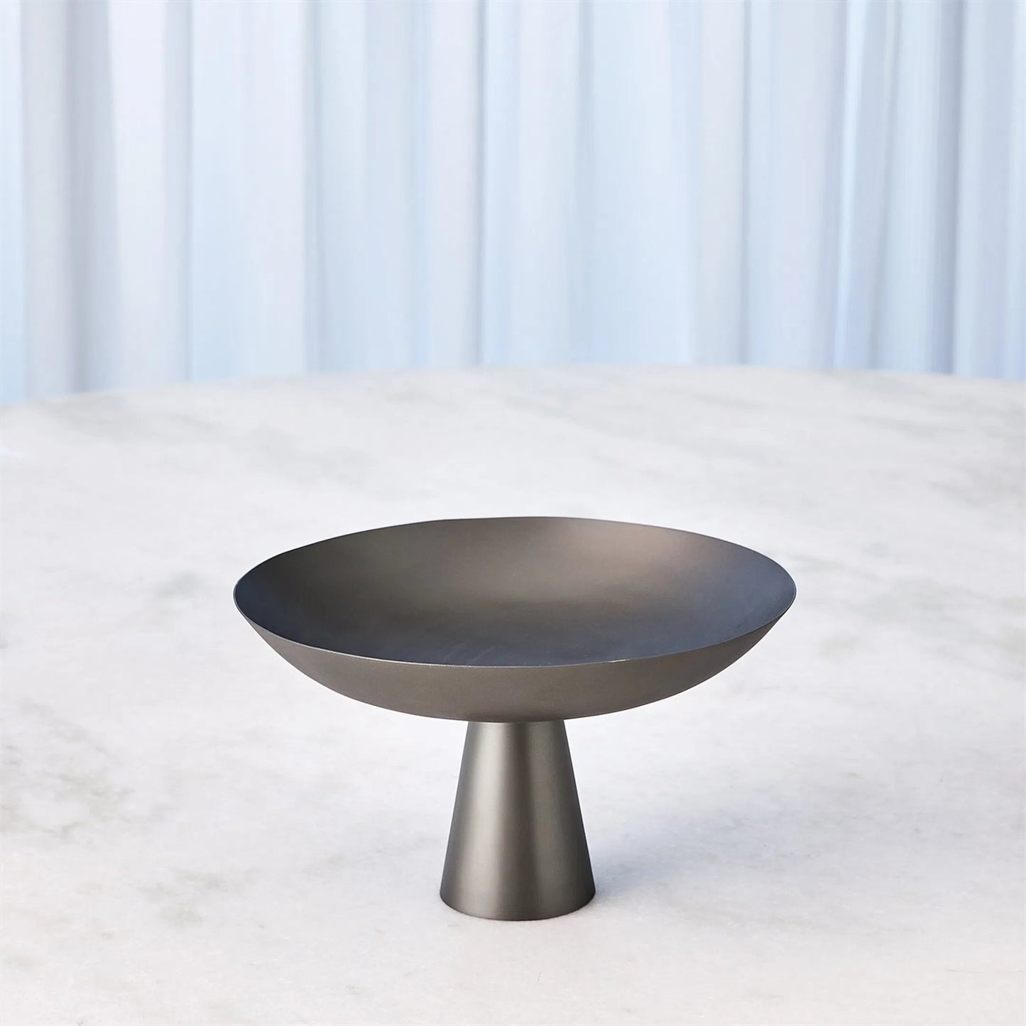 002 SI-2323588 | Lifestyle | Fontana Compote by Global Views in tan and brass. Made from unique in a modern style.