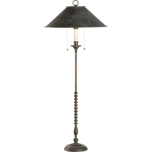 Scabbard Lamp by Wildwood in brown. Made from unique in a unique style.