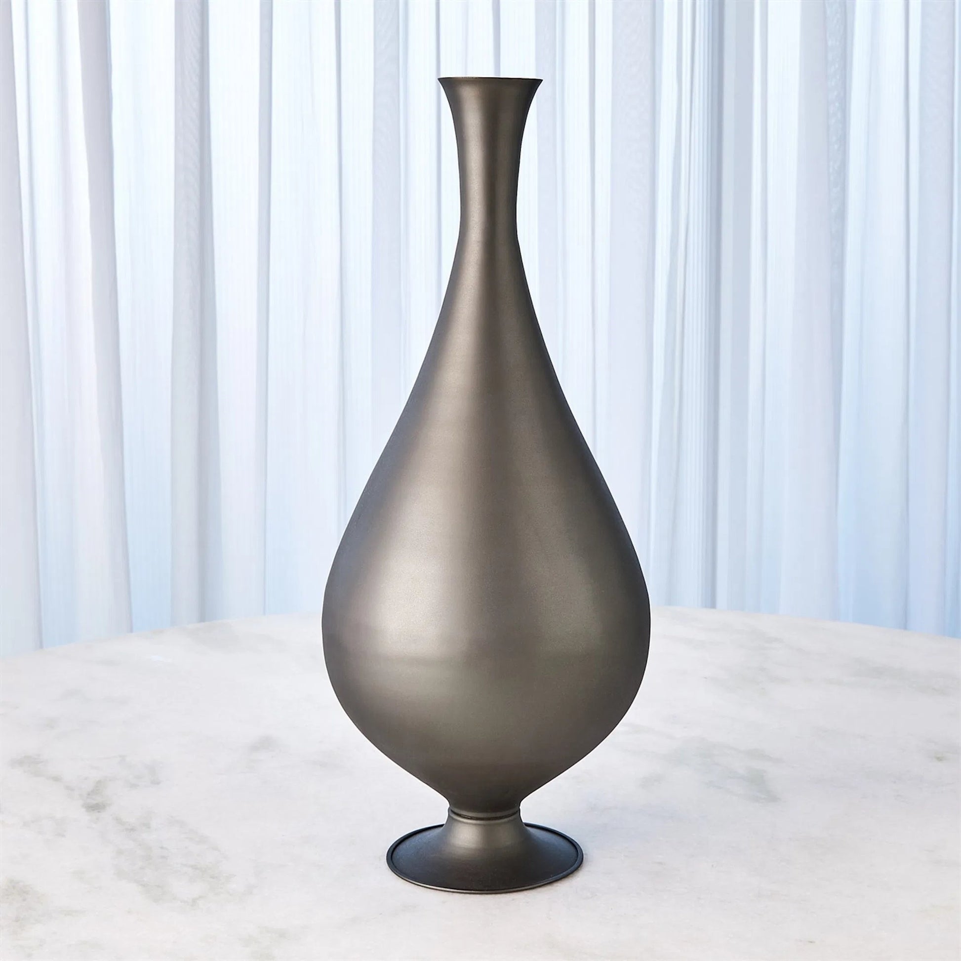 Bronzino Small Orb Vase by Global Views in brass. Made from unique in a modern style.
