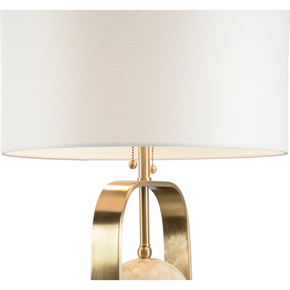 Milazzo Lamp by Wildwood in coffee bronze, natural calacatta gold. Made from unique in a modern style.