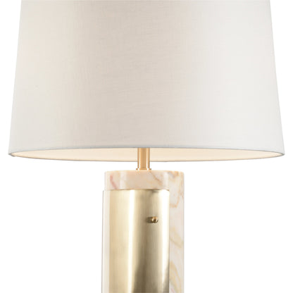 Matera Lamp by Wildwood in natural calacatta gold, coffee bronze. Made from unique in a modern style.
