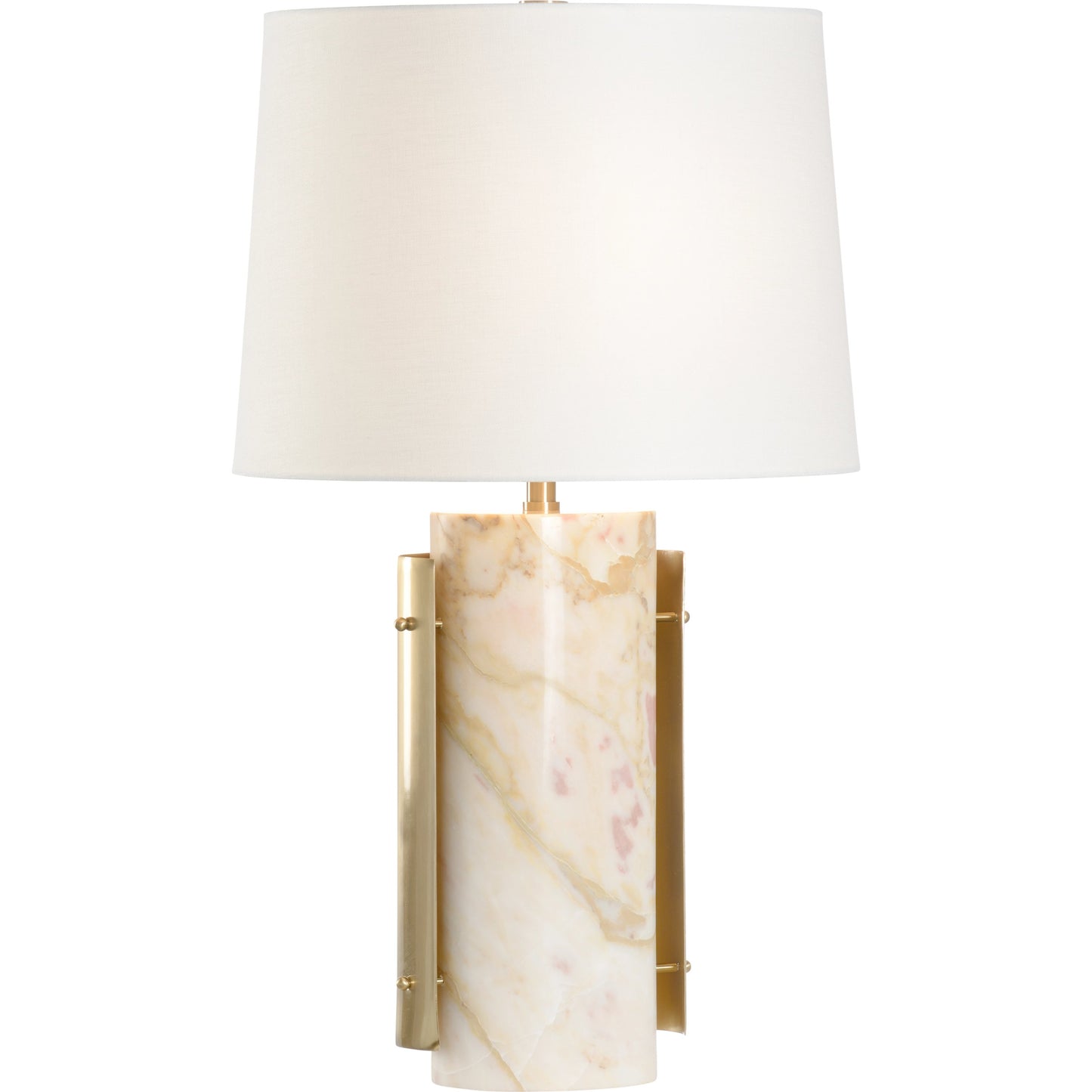 001 SI-2104434 | Primary Silo | Matera Lamp by Wildwood in natural calacatta gold, coffee bronze. Made from unique in a modern style.