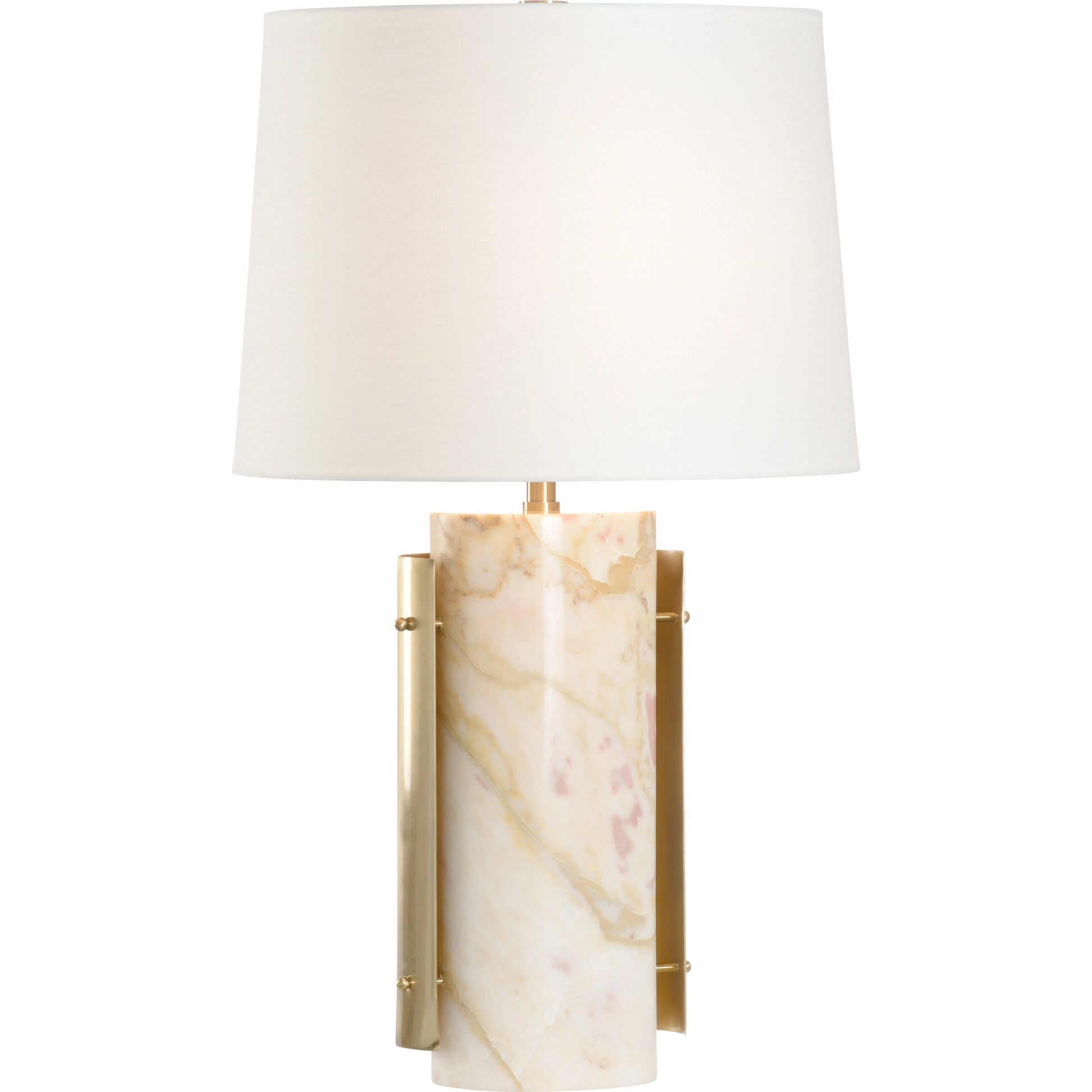 Matera Lamp by Wildwood in natural calacatta gold, coffee bronze. Made from unique in a modern style.