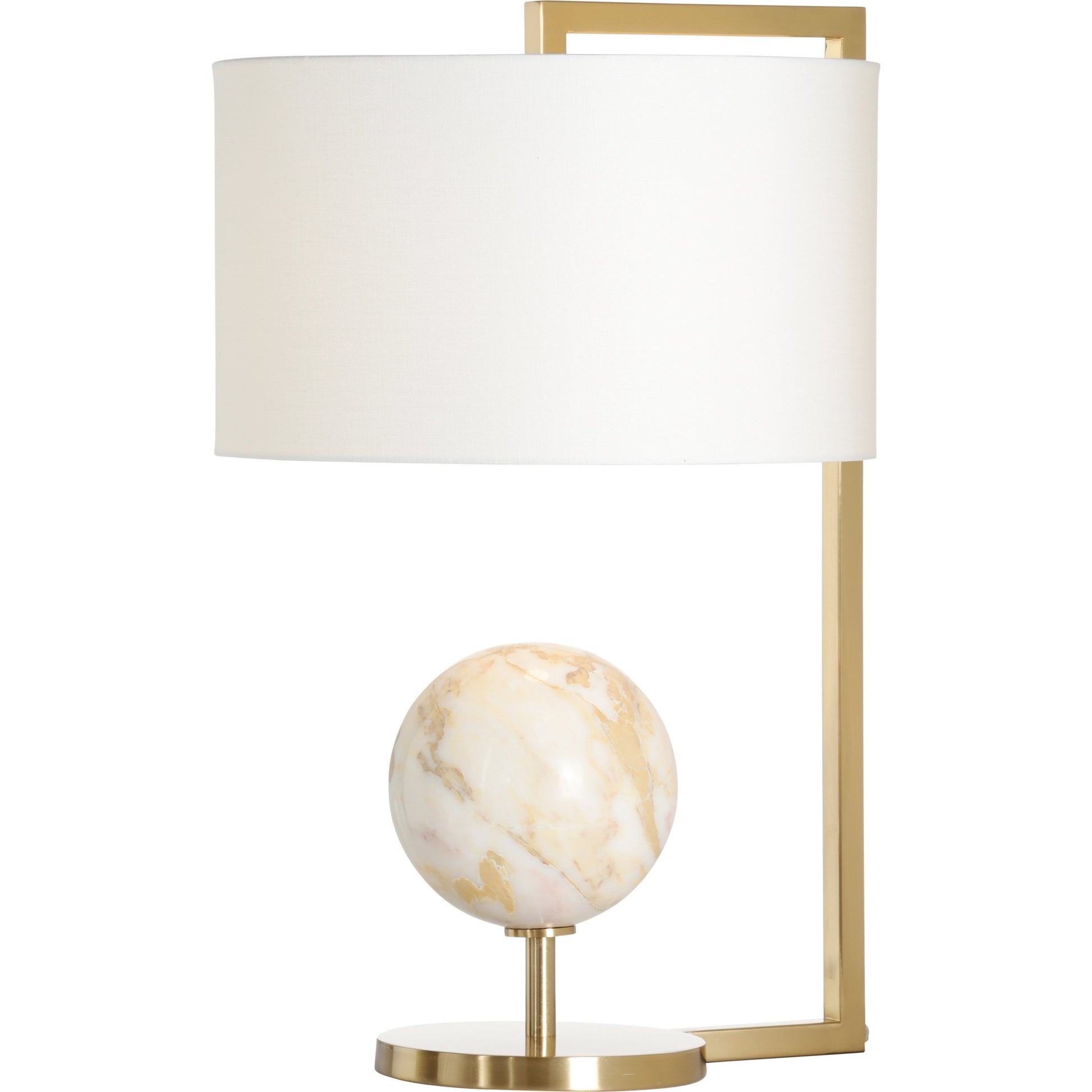 Calabria Lamp by Wildwood in coffee bronze, calacatta gold. Made from unique in a modern style.