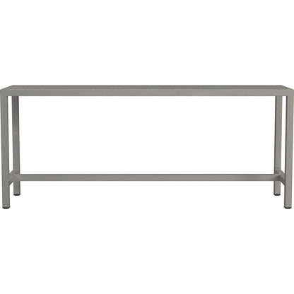 Tribeca Iron Bench by Butler Specialty Company in silver and metalworks. Made from iron in a modern style.