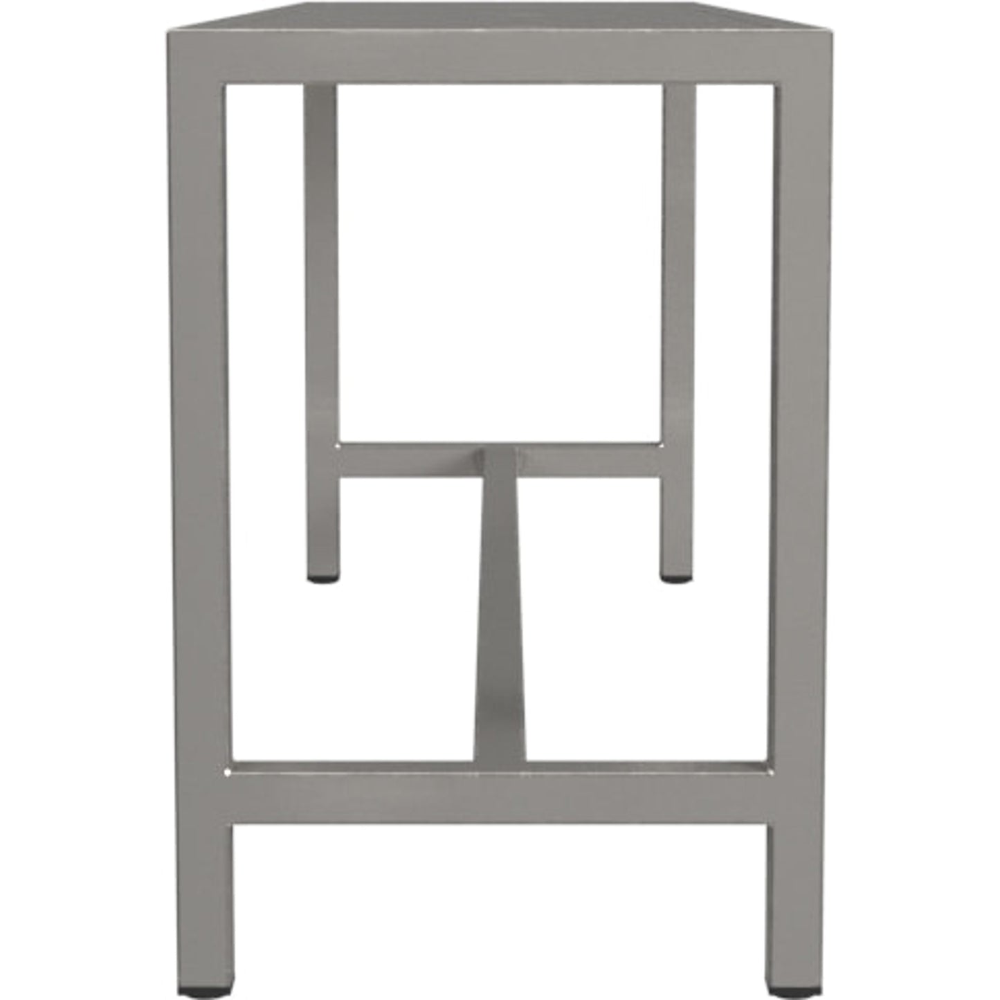 003 O-BUTLER-6125025 | Additional Silo | Tribeca Iron Bench by Butler Specialty Company in silver and metalworks. Made from iron in a modern style.
