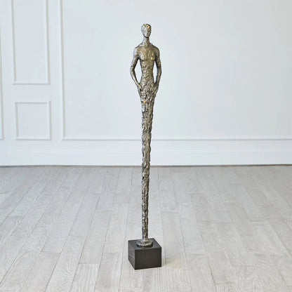 Stretch Man by Global Views in sand, natural, black and marble. Made from unique in a modern style.