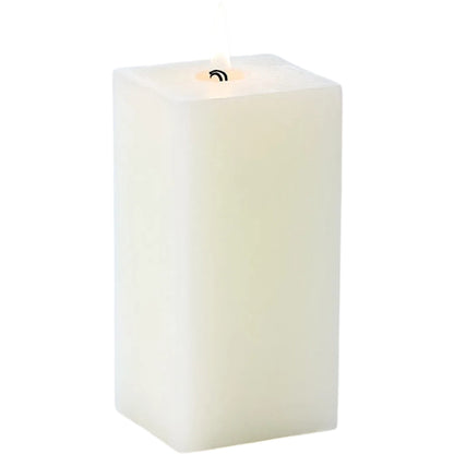 Square Pillar Candle by Global Views in white. Made from unique in a unique style.