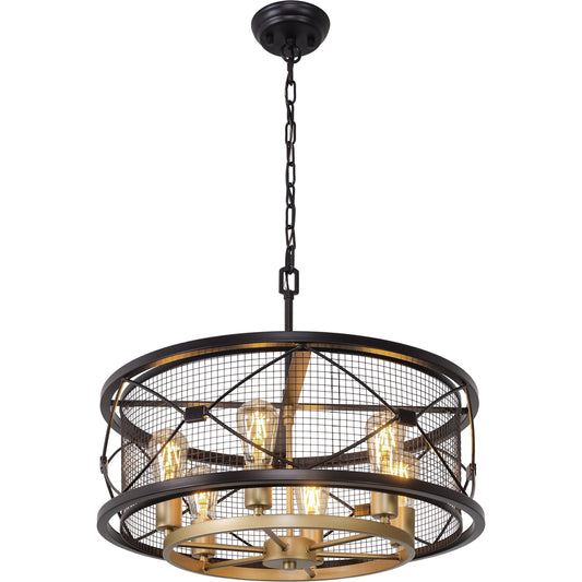 Harlequin Pendant by Varaluz in warm bronze, gold. Made from unique in a modern style.