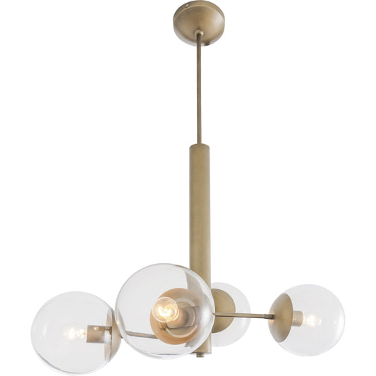 Mid-Century Chandelier by Varaluz. Made from unique in a transitional style.