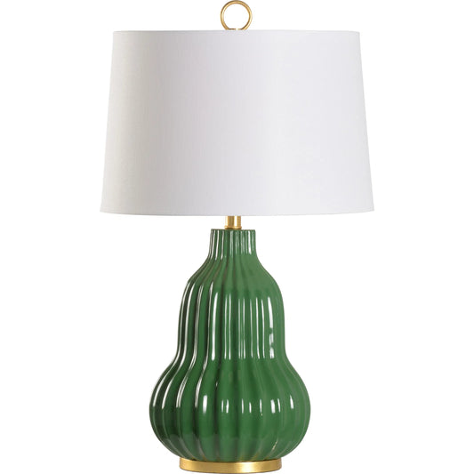 Oliver Lamp by Wildwood in green. Made from unique in a unique style.