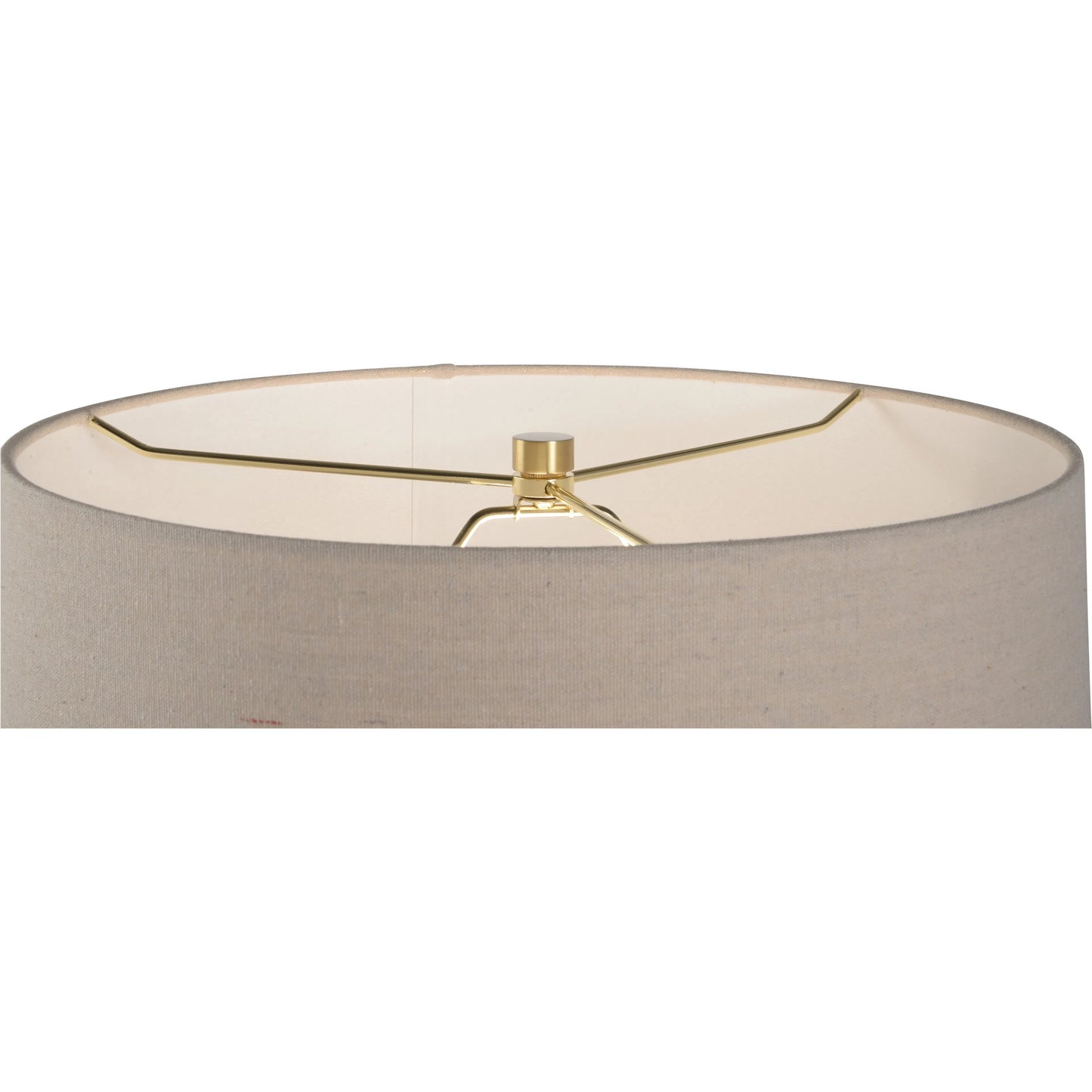 008 SI-2335246 | Closeup | Moriko Lamp with Drum Shade by Wildwood in brown and shiga, brown glaze. Made from unique in a transitional style.