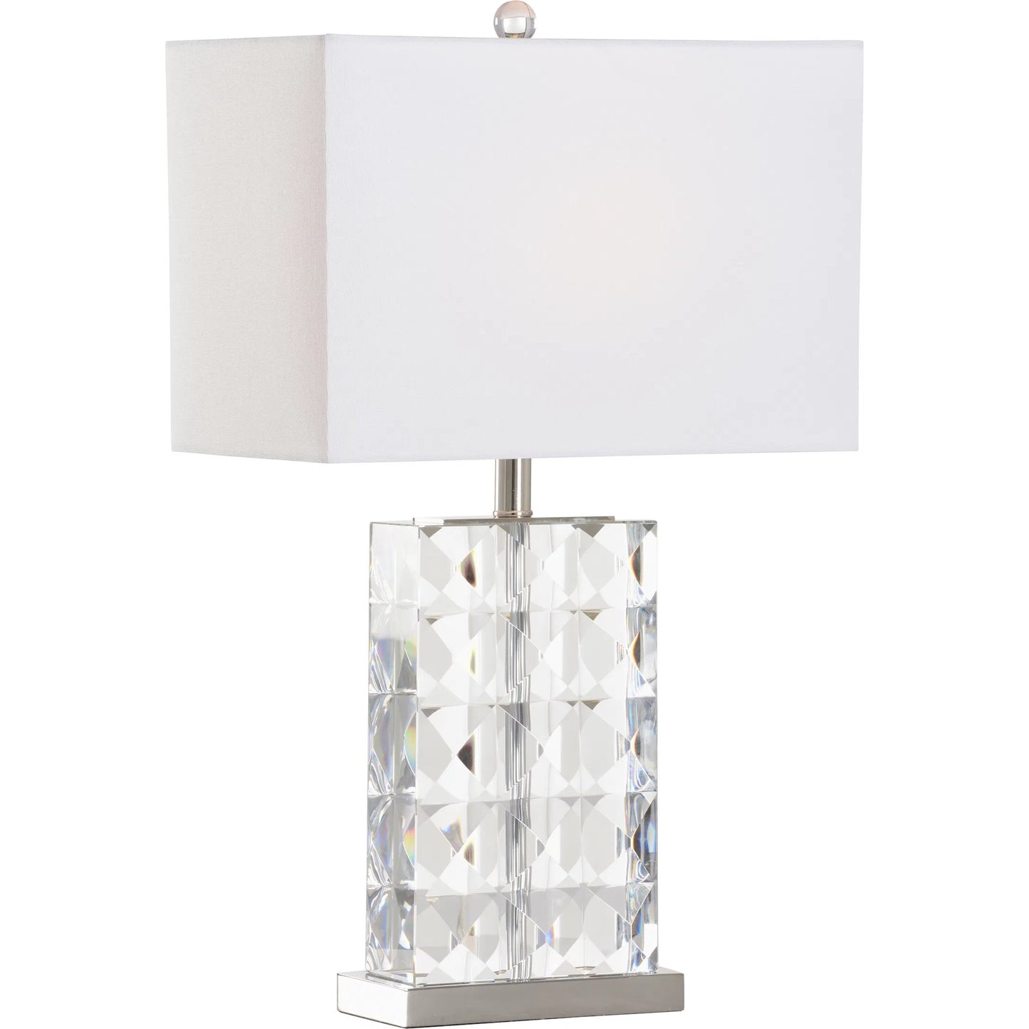 001 SI-2335194 | Primary Silo | Josette Table Lamp by Wildwood in silver and clear, polished nickel. Made from unique in a transitional style.