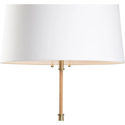 Alsace Table Lamp by Wildwood in brown, gold and natural brown, antique brass, natural. Made from unique in a modern style.