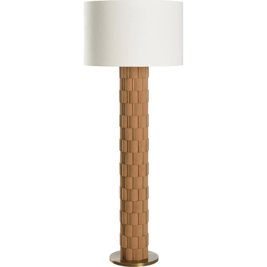 Loire Floor Lamp by Wildwood in brown, gold. Made from unique in a unique style.