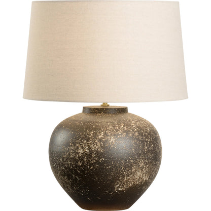 Kota Table Lamp with Drum Shade by Wildwood in brown and shiga, brown. Made from unique in a modern style.