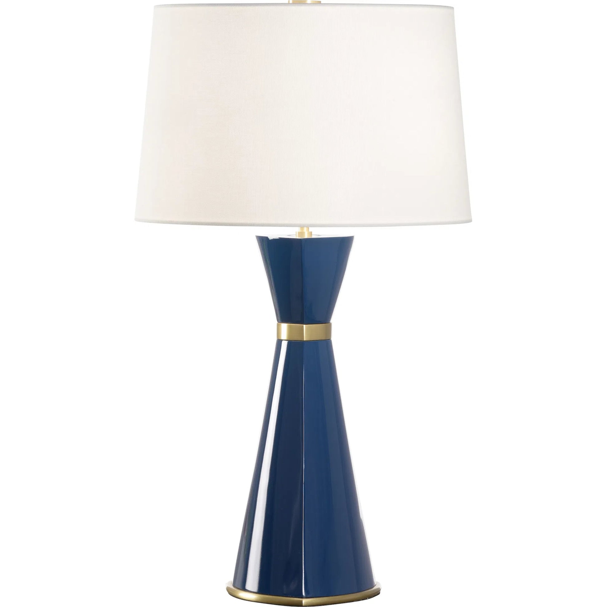 Zuri Table Lamp by Wildwood in blue, gold and blue, antique brass. Made from unique in a modern style.