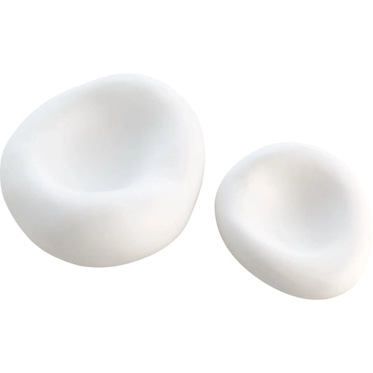 Balloon Bowl by Global Views in matte white. Made from unique in a unique style.