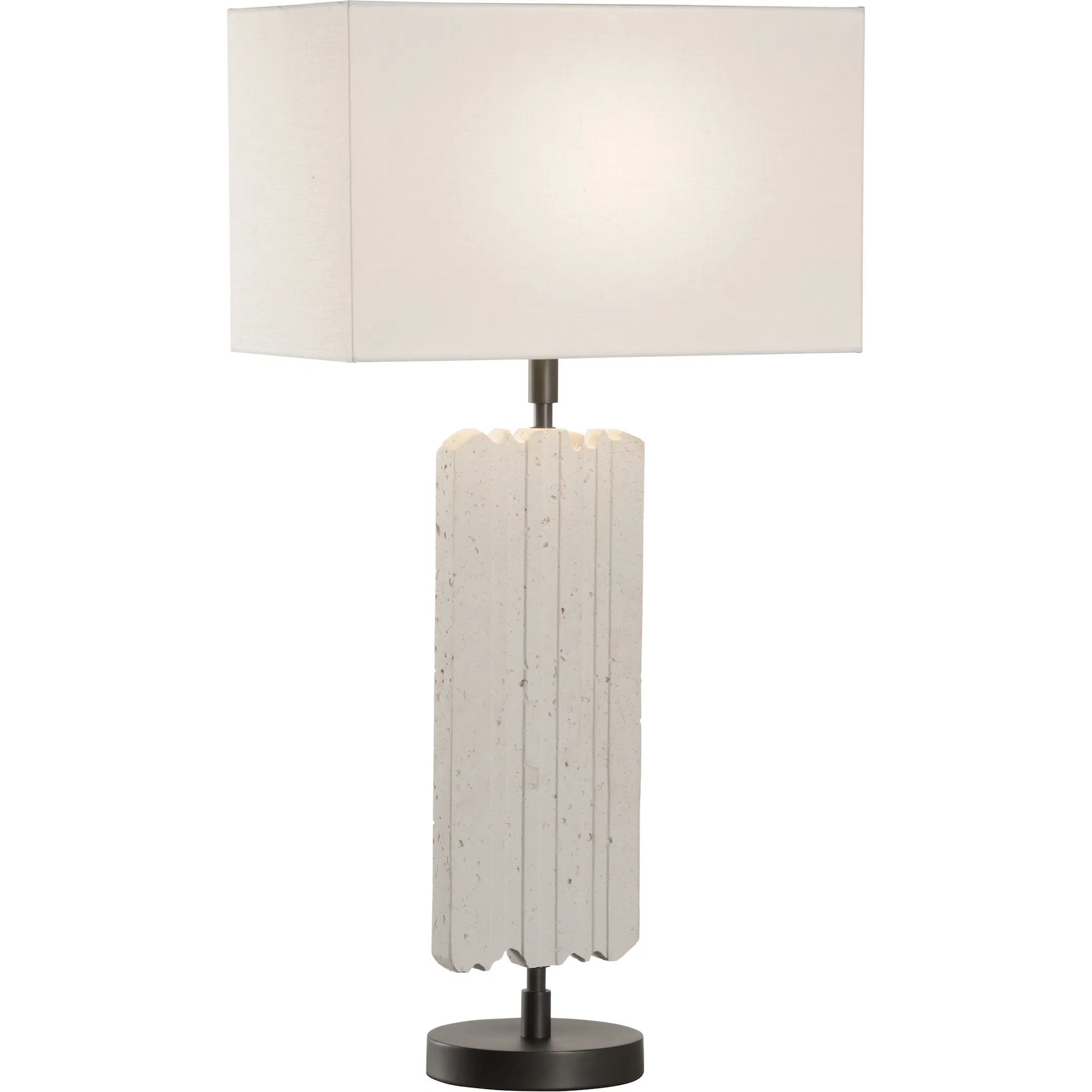 Excalibur Lamp by Wildwood in white, cream, brown and natural white, bronze. Made from unique in a unique style.