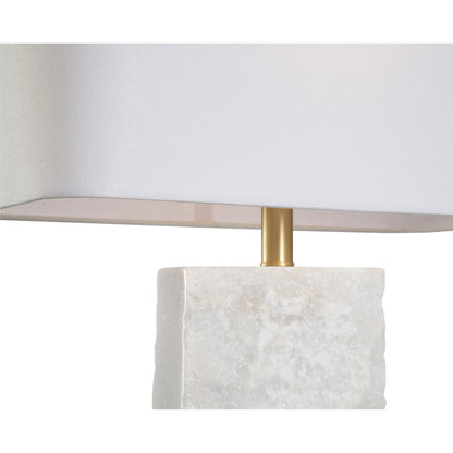 Gwen Lamp by Wildwood in white, cream, gold and natural white, antique brass. Made from unique in a modern style.