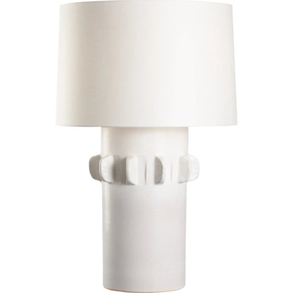 Olla Lamp by Wildwood in white, cream and matte white glaze. Made from unique in a modern style.