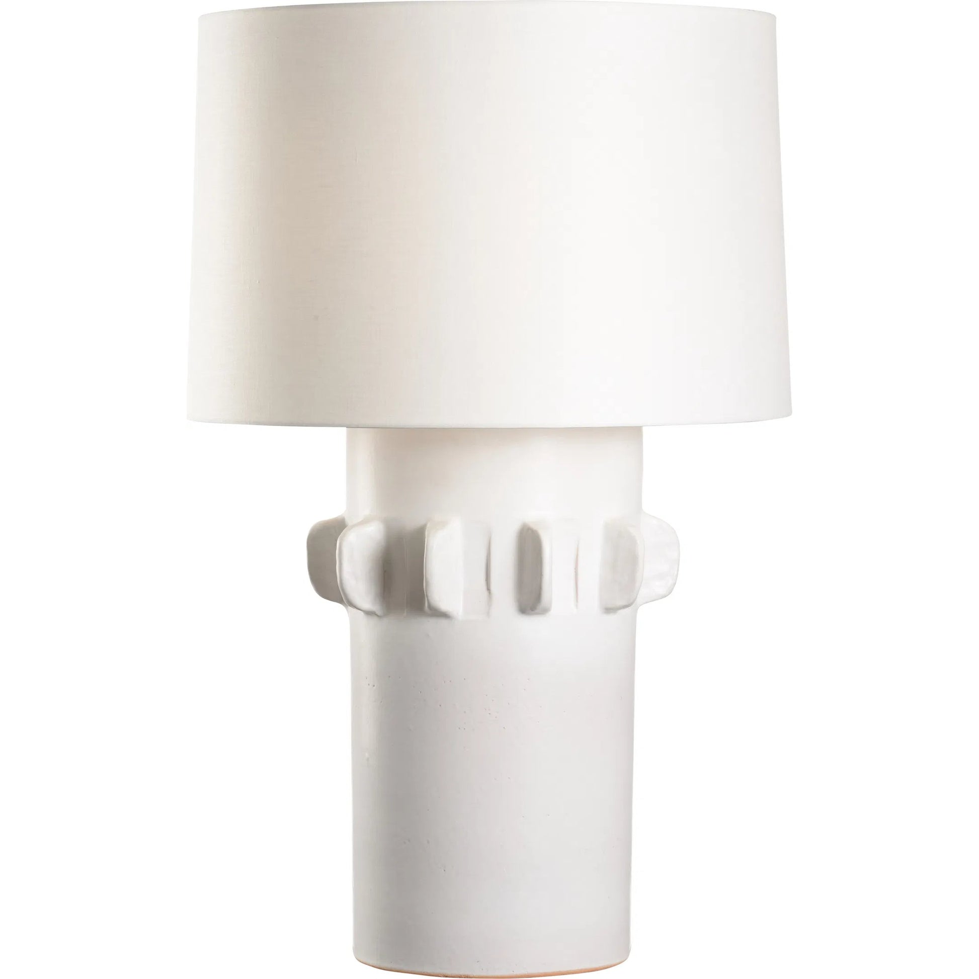 Olla Lamp by Wildwood in white, cream and matte white glaze. Made from unique in a modern style.