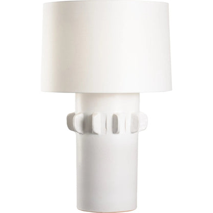 Olla Lamp by Wildwood in white, cream and matte white glaze. Made from unique in a modern style.