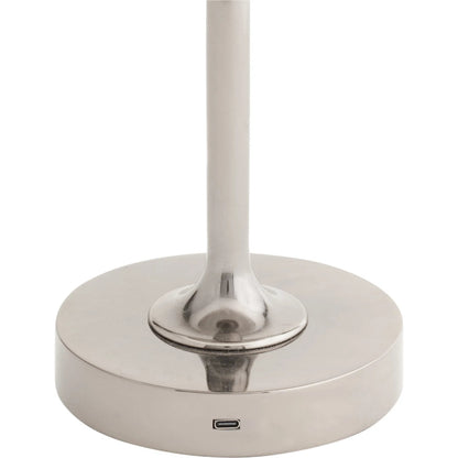 Sterling Sofa Table Rechargeable Lamp by Wildwood in black nickel, smoke. Made from unique in a modern style.