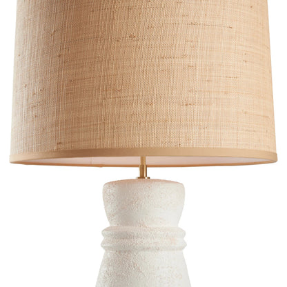 Agazio Lamp by Wildwood in bianco sabbiato. Made from unique in a transitional style.
