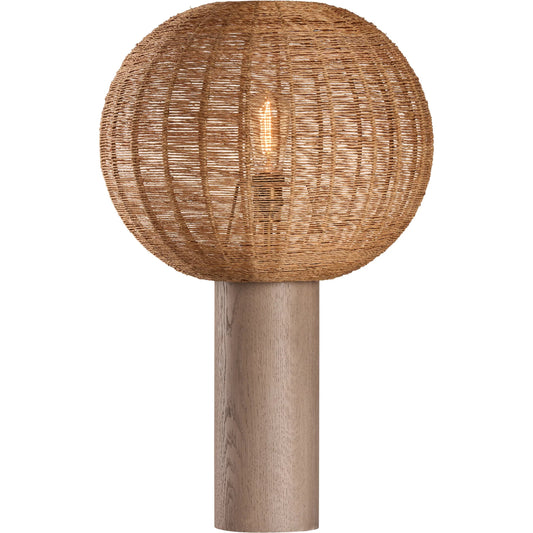 Teague Table Lamp by Wildwood in gray, natural. Made from unique in a unique style.