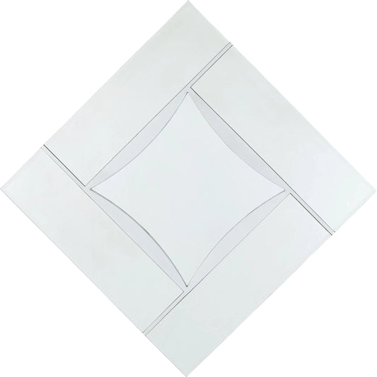 Diamond Shape Mirror by Global Views. Made from mdf, glass in a unique style.