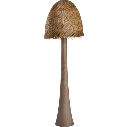 Tulum Floor Lamp by Wildwood in natural, gray. Made from unique in a unique style.